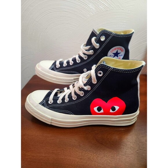Converse Shoes - Converse Women Sz. 10  All-Star CT 70Hi Comme des Garcons PLAY Black Seldom Worn